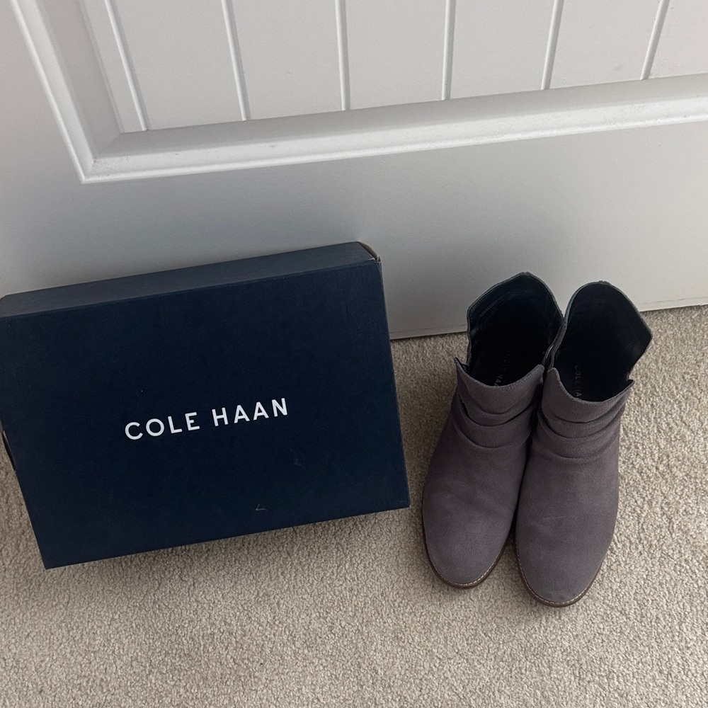 Cole Haan Charcoal Ankle Boots